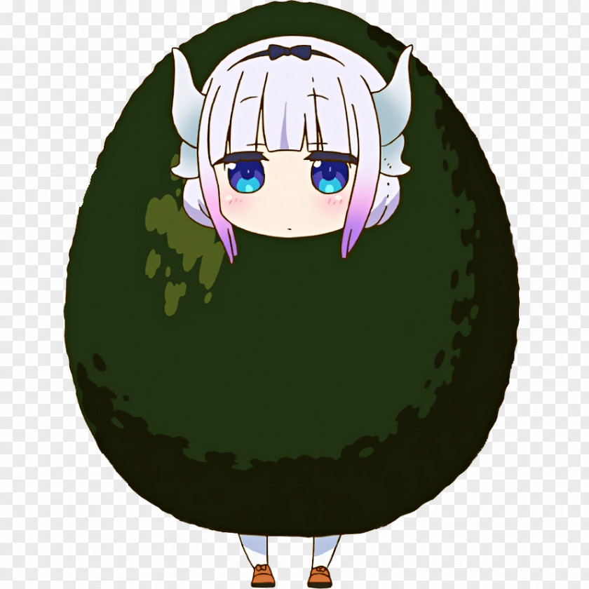 Maid Miss Kobayashi's Dragon Avocado Plant PNG