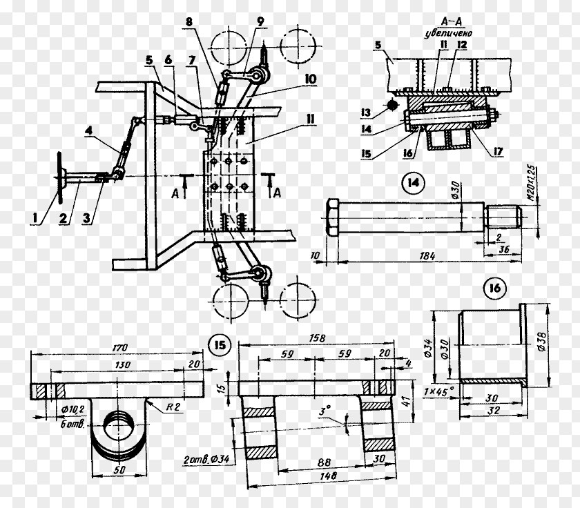 Tractor Technical Drawing Malotraktor Беларус-082 Steering PNG