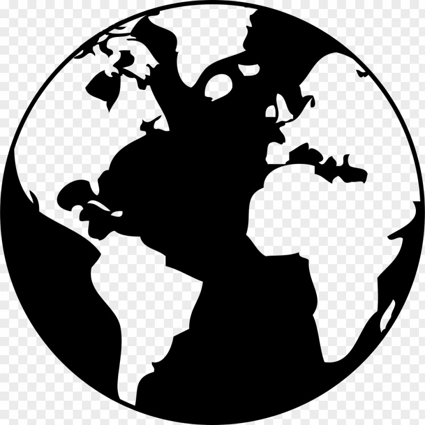 Earth Drawing Black And White Clip Art PNG