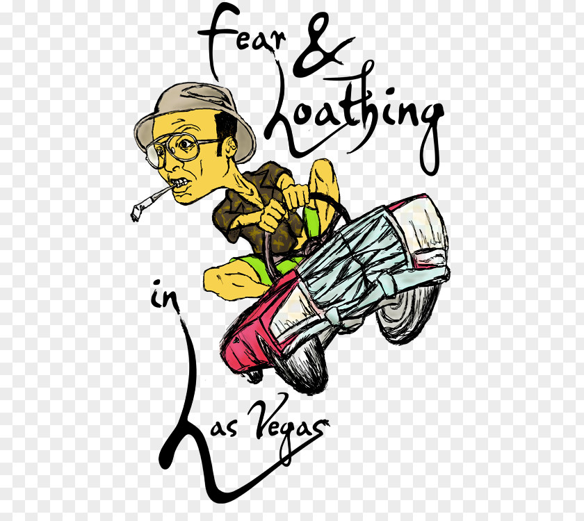 Fear And Loathing In Las Vegas Clip Art Illustration Human Behavior Cartoon Headgear PNG