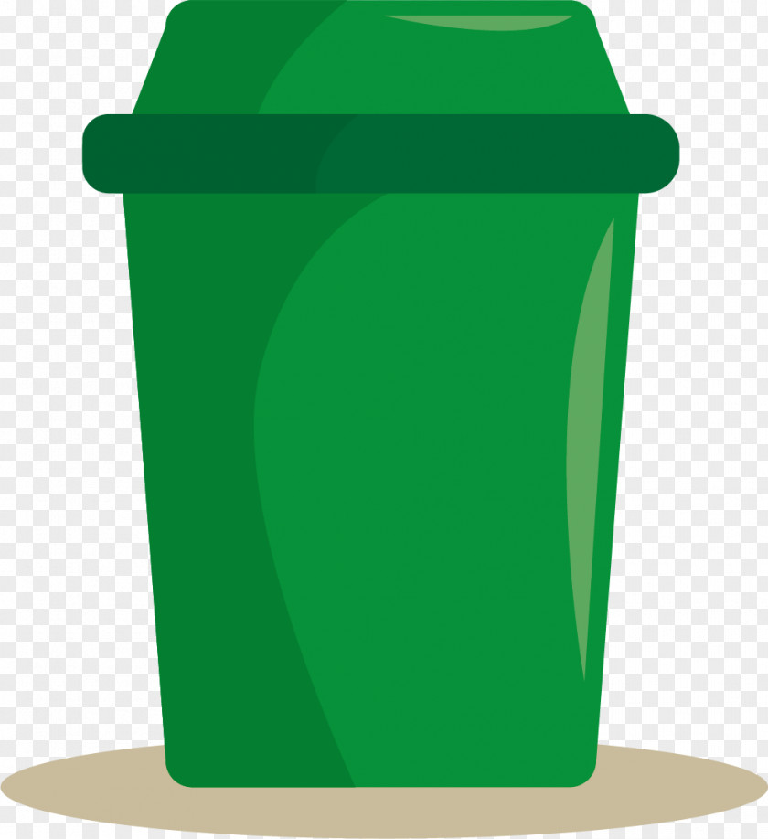 Green Trash Can Waste Font PNG