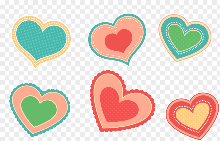 Color Love Sticker Button Paper Heart PNG