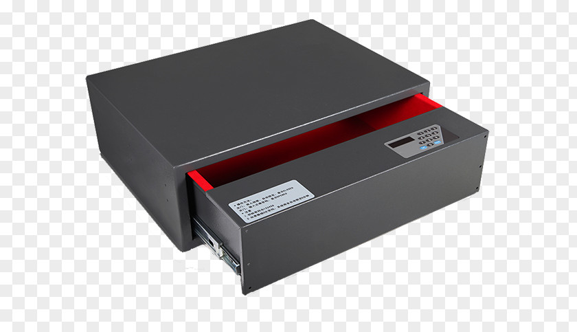 Small Safe Deposit Box Fingerprint Biometrics Lock PNG