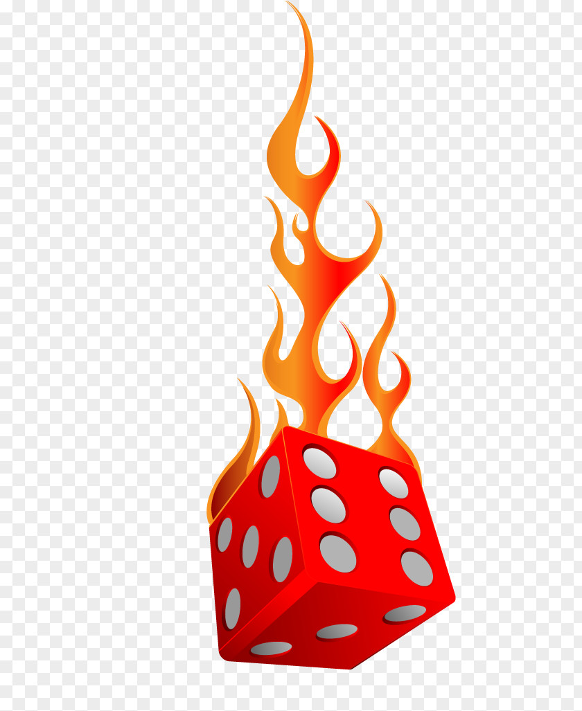 Vector Burn Dice Flame Fire Euclidean PNG