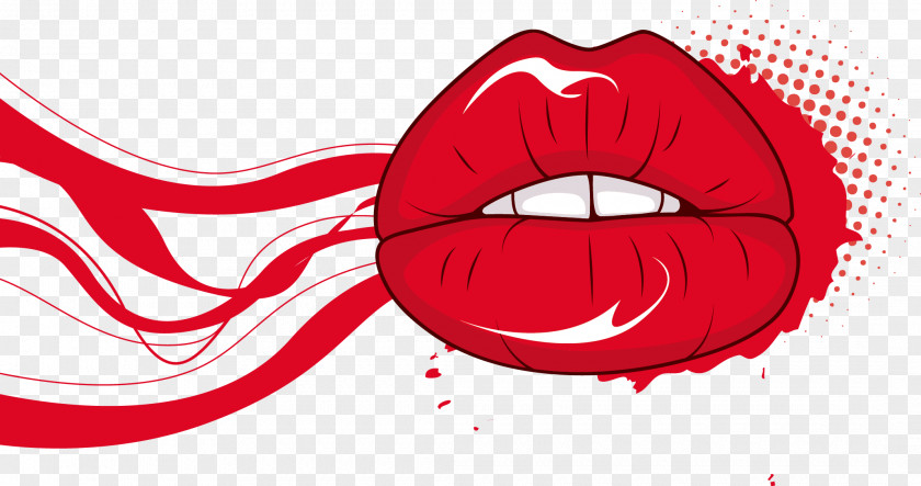 Vector Lips Lip Red Mouth PNG