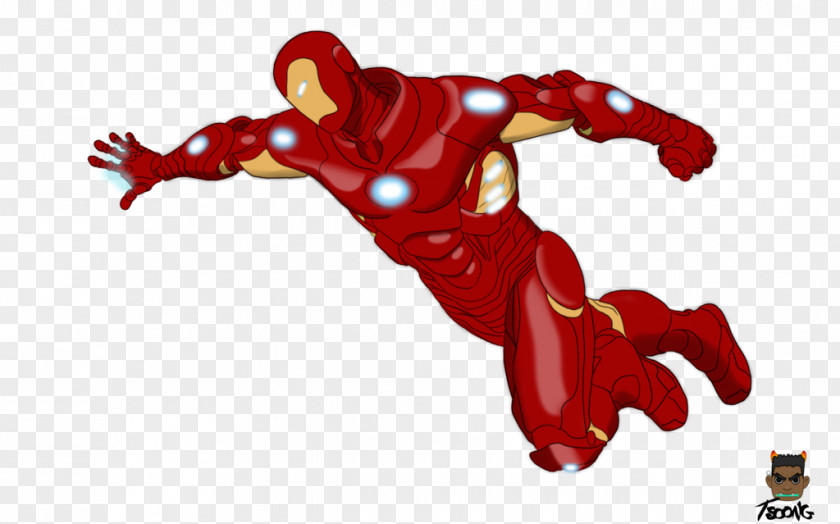 Aion Superhero Cartoon Joint RED.M PNG