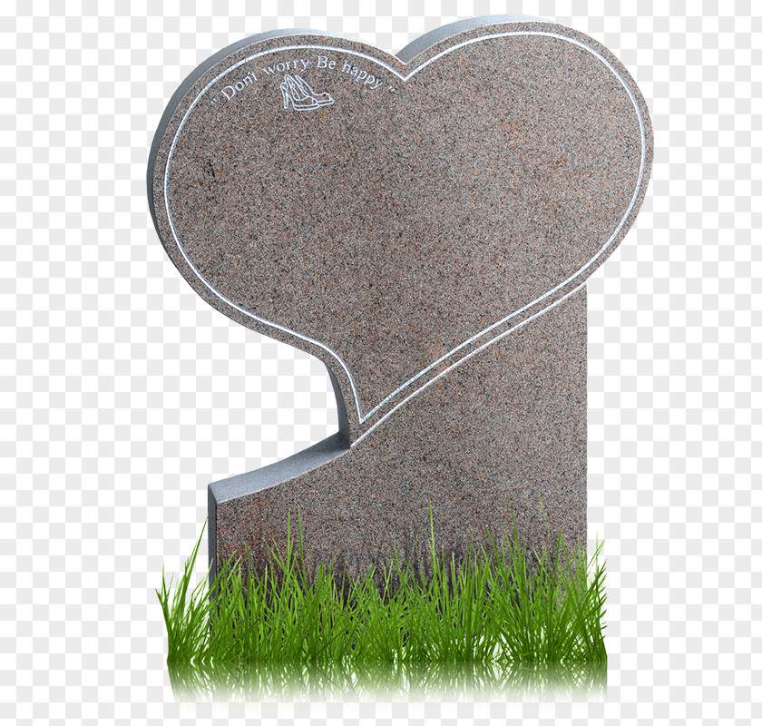 Angel Hearts Headstone Text Color PNG