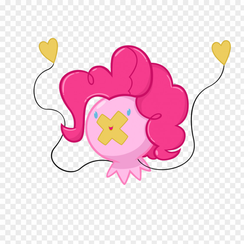 Little Pony Birthday Floral Design Clip Art Illustration M-095 PNG