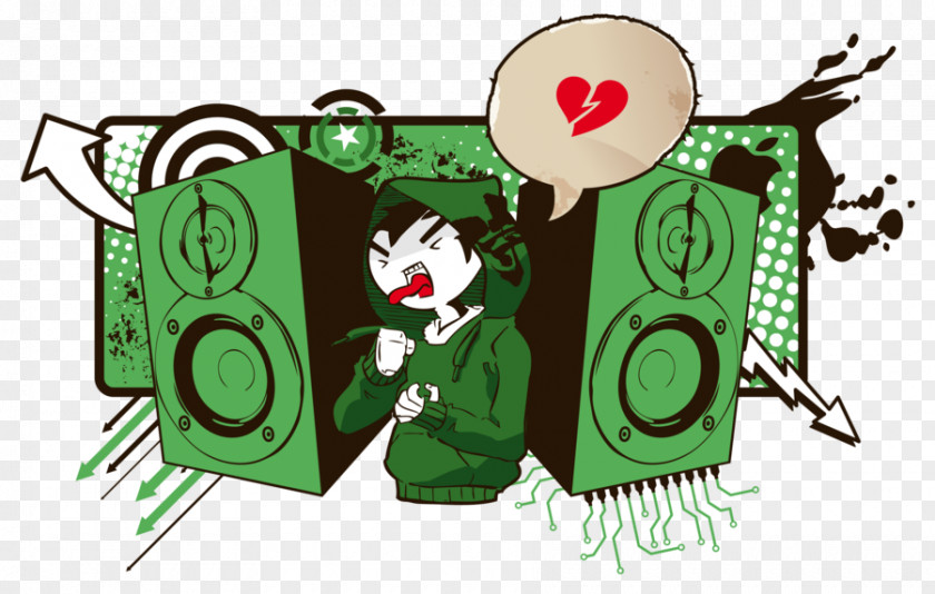 Wall Decal Loudspeaker Green Clip Art PNG