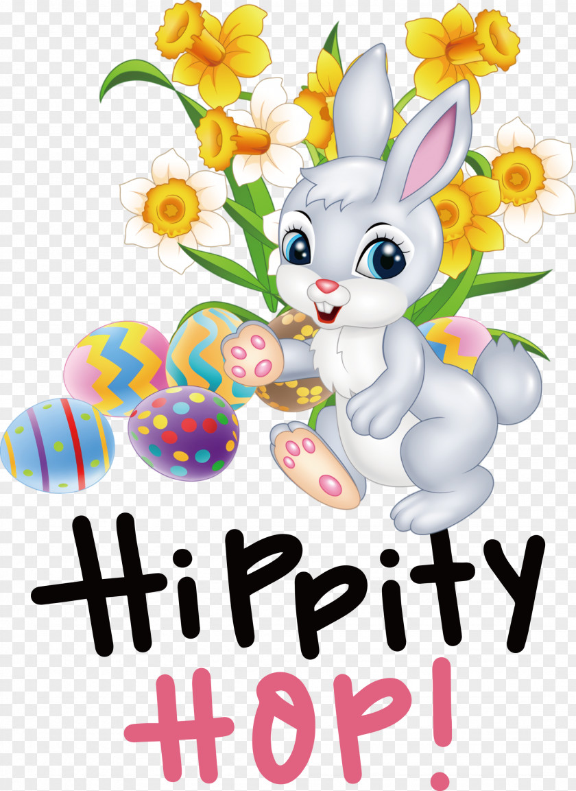 Happy Easter Hippity Hop PNG