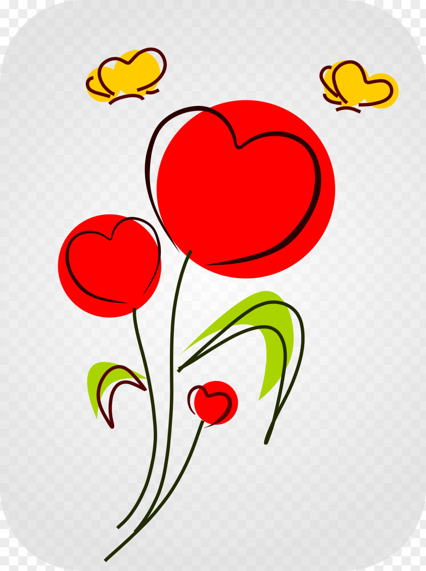 HEART FLOWER Heart Clip Art PNG