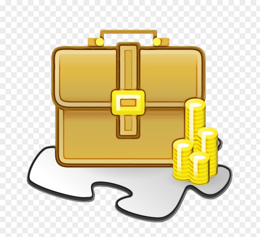 Luggage And Bags Baggage Yellow Bag Material Property Clip Art Briefcase PNG
