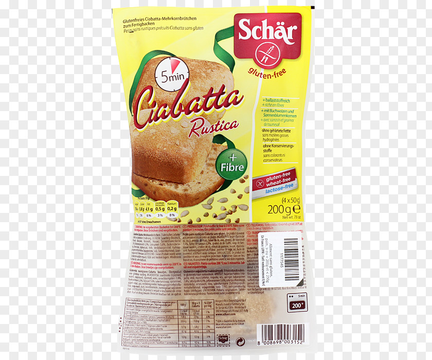 Milk Ciabatta Breakfast Gluten Bread PNG