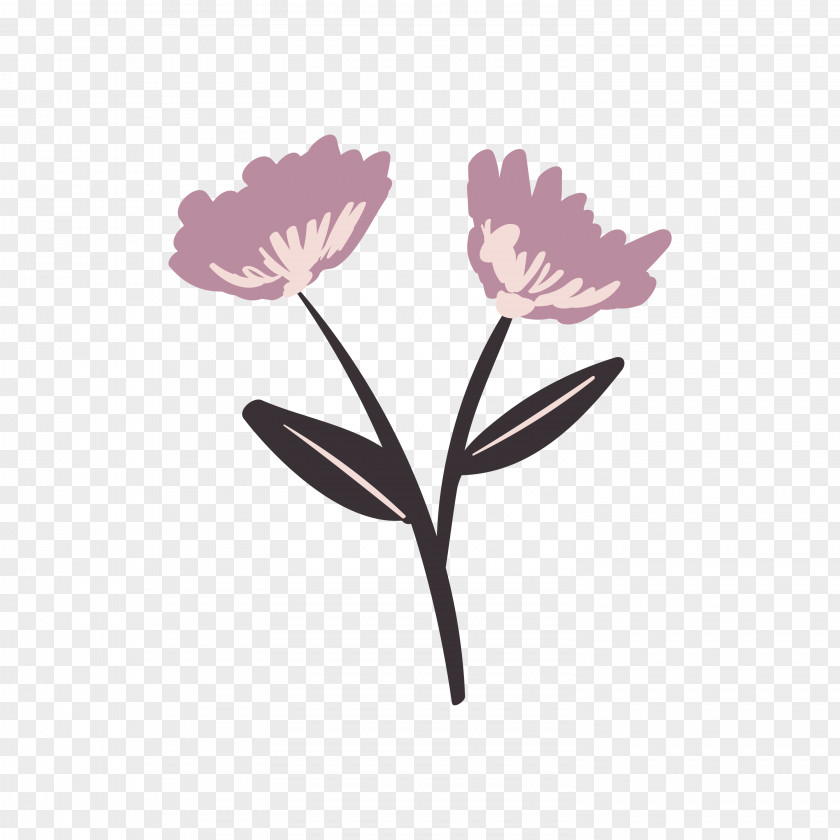 Purple Flowers Petal Flower Bouquet PNG