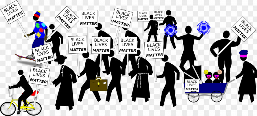 Black Lives Matter Protest Demonstration Clip Art PNG