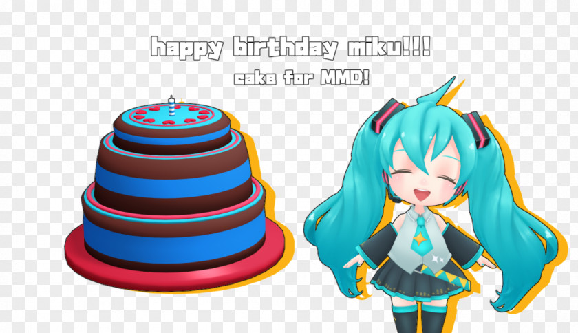 Cake Birthday Hatsune Miku Party PNG