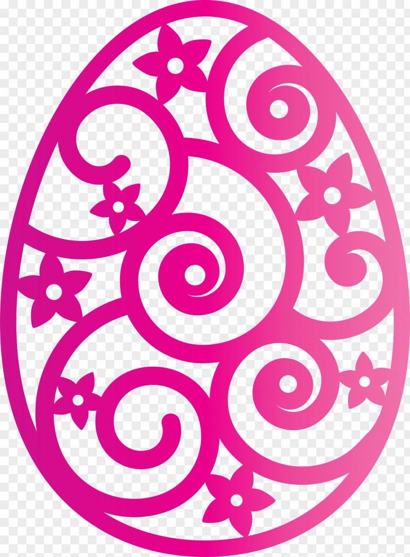 Easter Floral Egg Day PNG