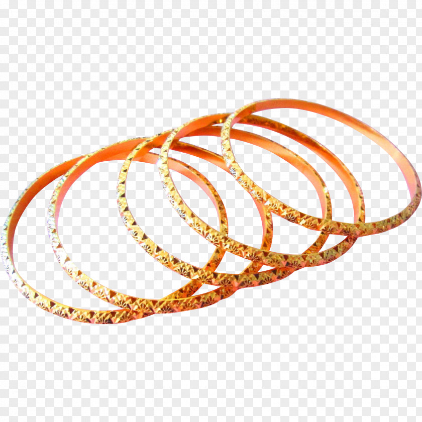 Gold Bangle Bracelet Estate Jewelry Jewellery PNG