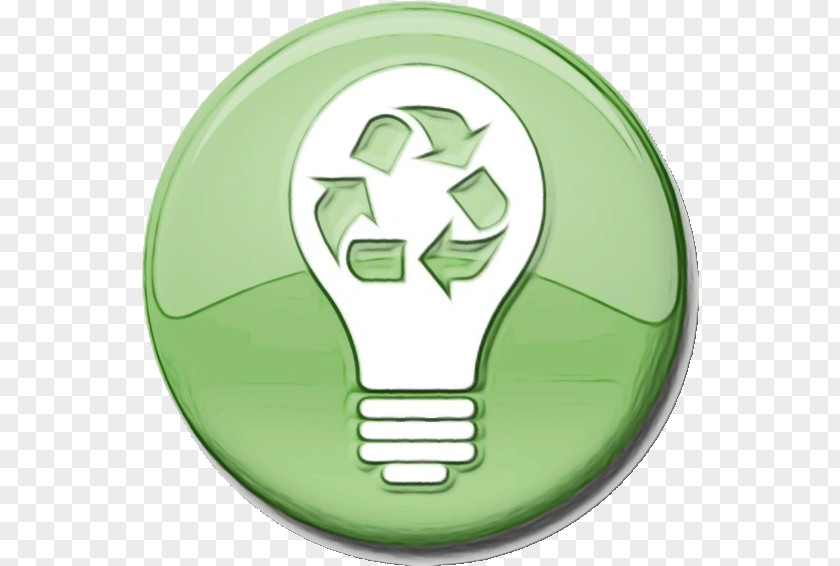 Logo Recycling Light Bulb PNG