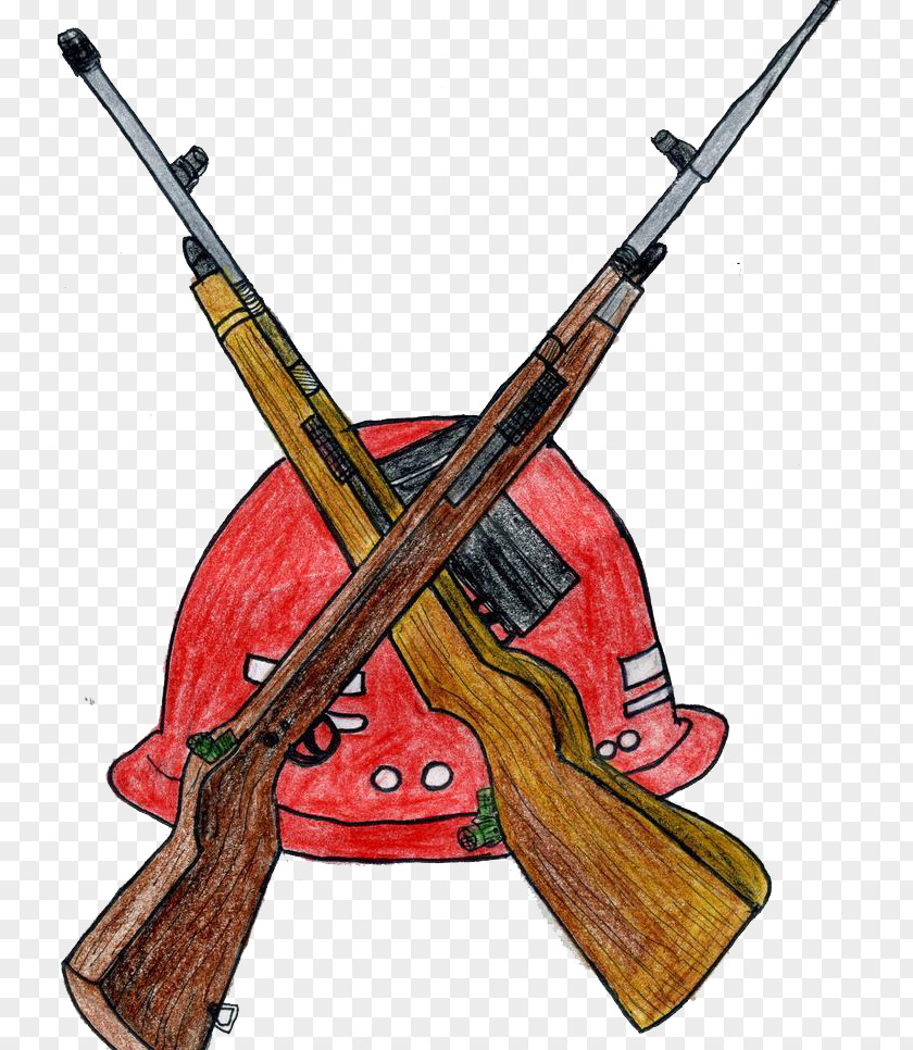 Red Spear Firearm Handgun Icon PNG