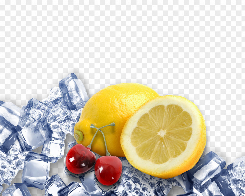 Cherry Fruit Ice Lemon Cream Lemon-lime Drink PNG