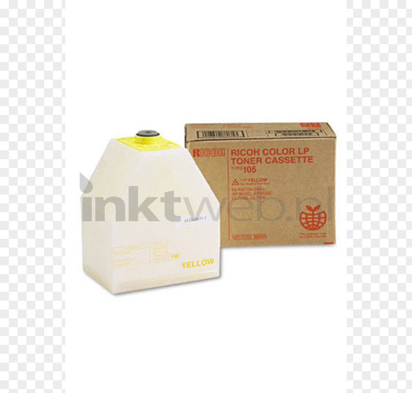 Product Kind Ink Cartridge Toner Design Yellow Ricoh PNG