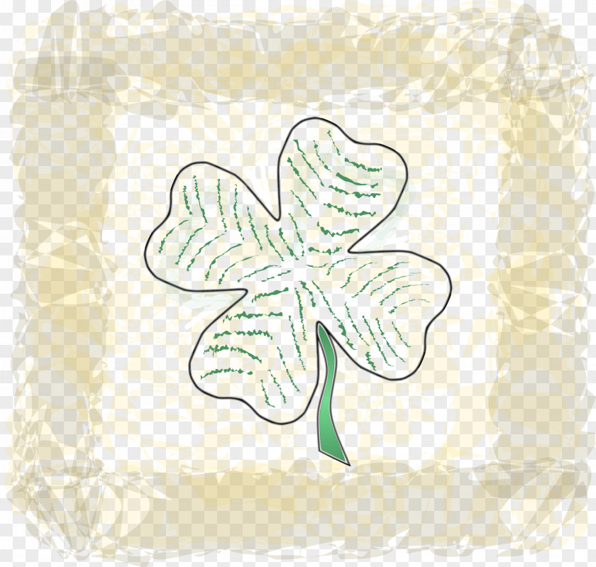 Saint Patrick's Day Four-leaf Clover Clip Art PNG