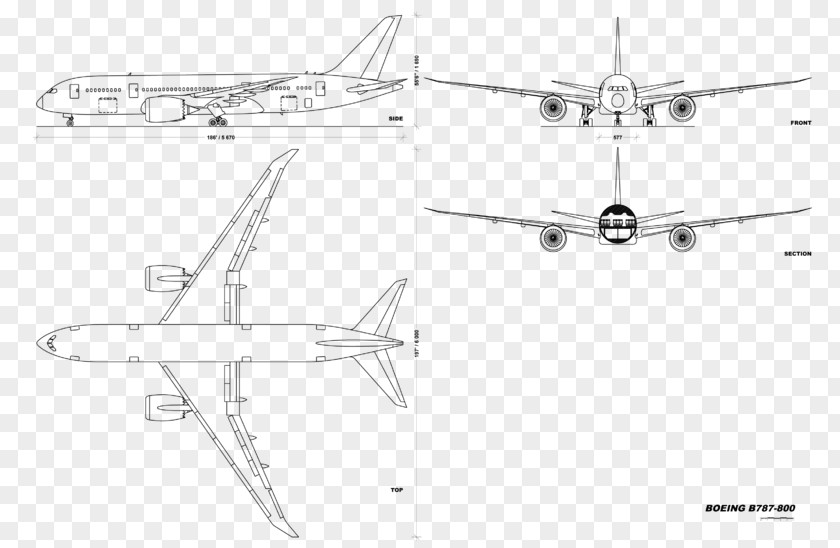 Schematic Vector Boeing 787 Dreamliner Aircraft Airplane Airbus A321 Helicopter PNG