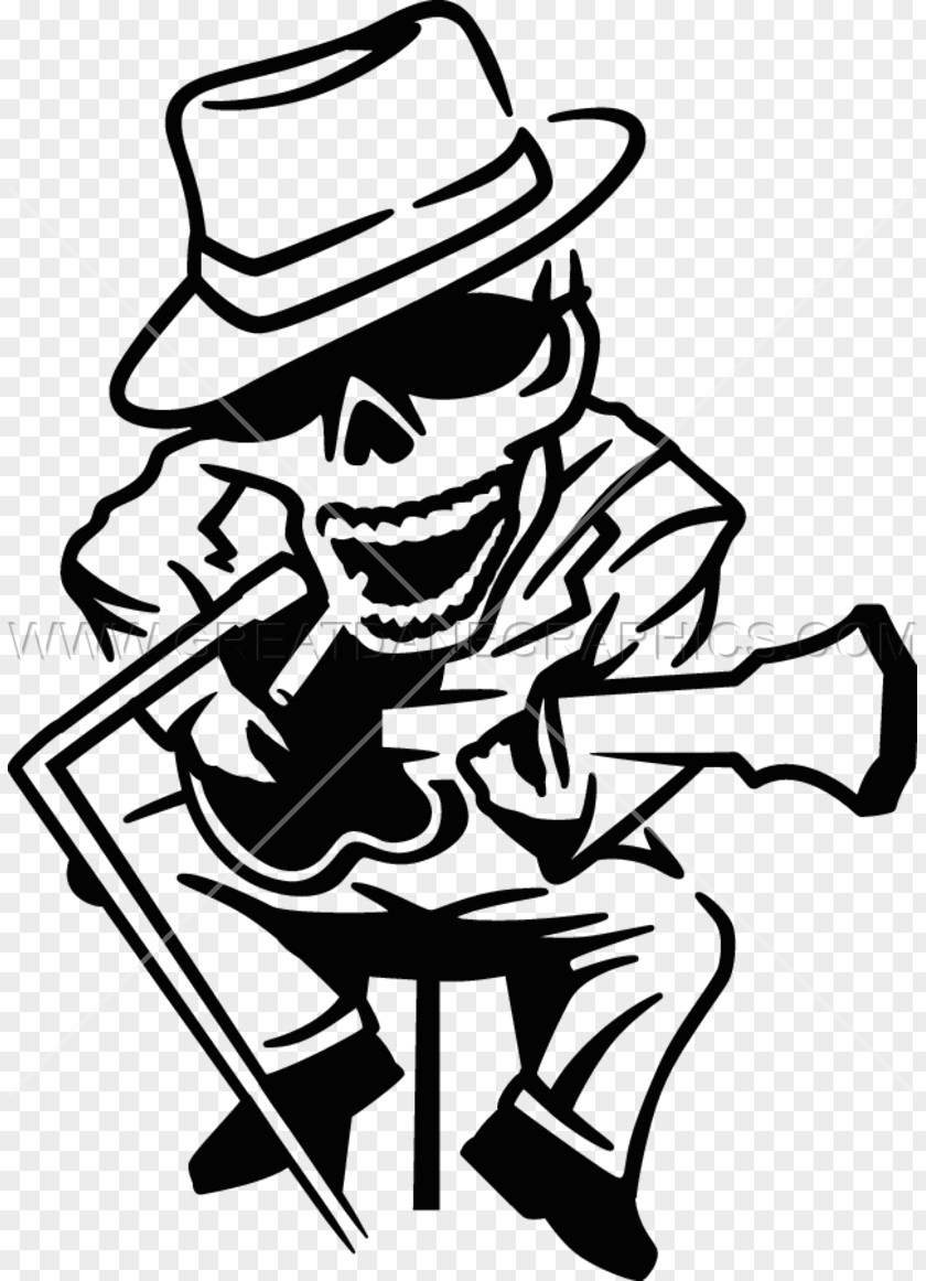 Skeleton Printing Visual Arts Black And White Vinyl Cutter Clip Art PNG