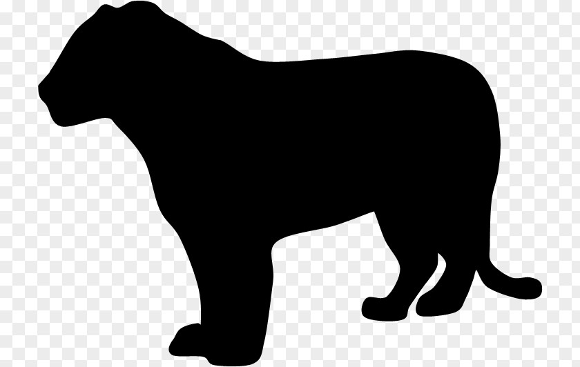 Cat Silhouette Black Panther Lion Clip Art PNG