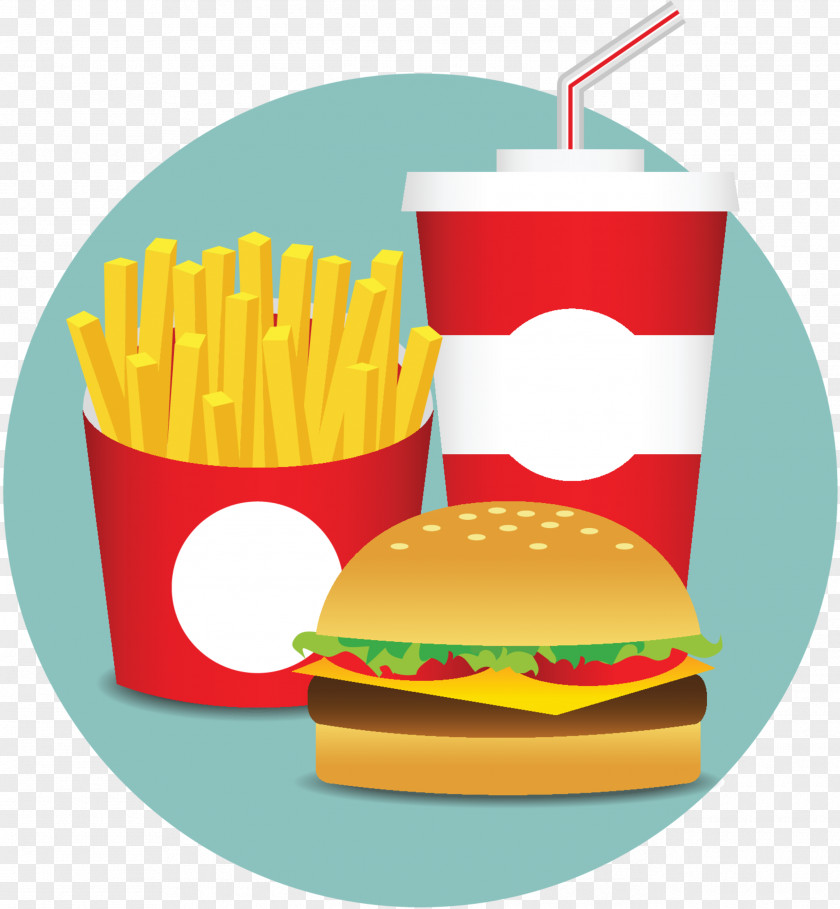 French Fries Hamburger Hot Dog Fizzy Drinks Fast Food PNG
