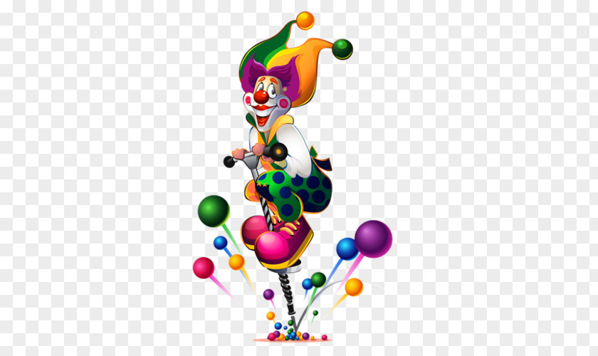 Funny Clown Birthday Clip Art PNG