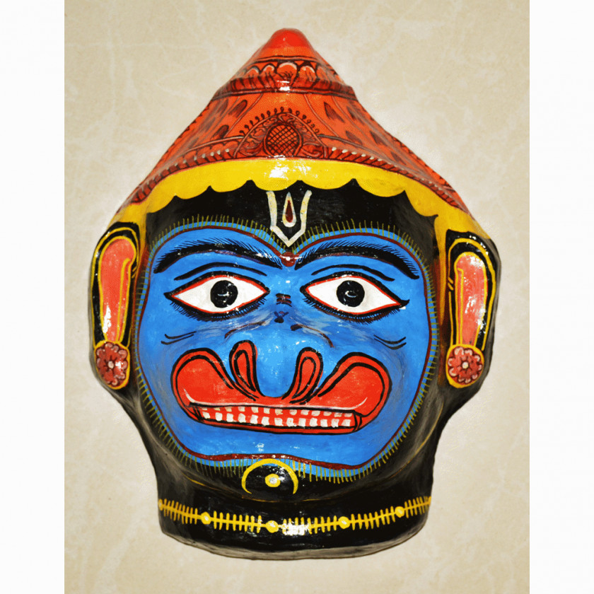 Hanuman Mask Headgear Hamper Basket Tote Bag PNG