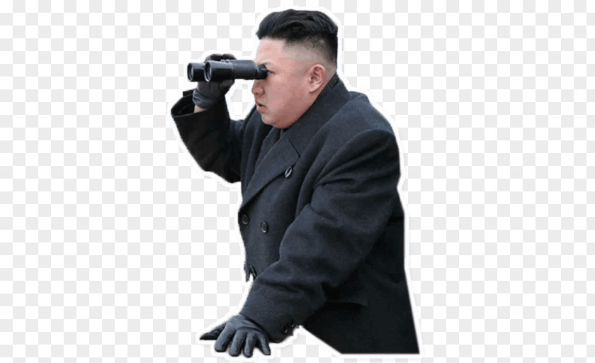Kim Jong-un North Korea United States South Jong-Il Looking At Things PNG