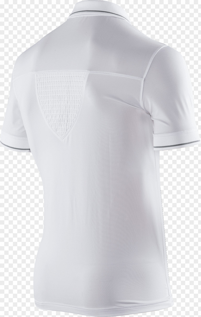 White Short Sleeves T-shirt Sleeve Active Shirt Polo PNG