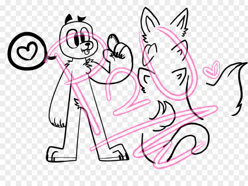 Dog Furry Fandom Line Art Drawing PNG