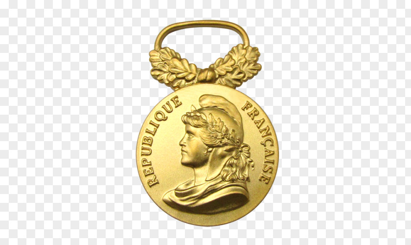 Medal Gold Médaille D'honneur Du Travail Prize PNG
