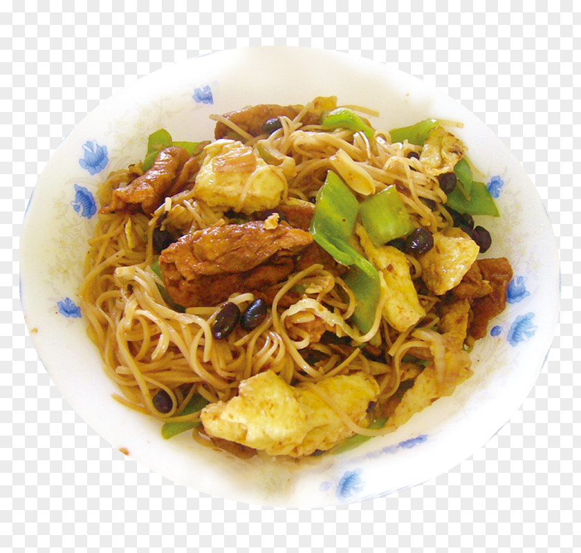 Oil Nut Egg Noodles Phat Si-io Singapore-style Chinese Lo Mein Fried PNG