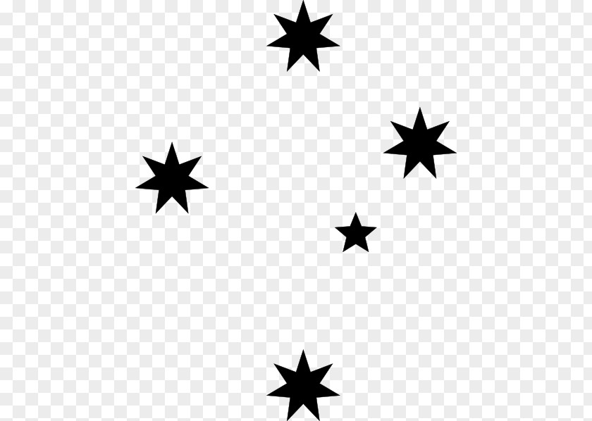 Star Cluster Southern Cross All-Stars Crux Stencil Clip Art PNG