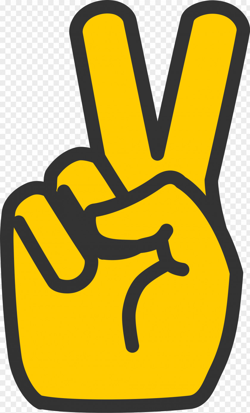 Symbol V Sign Gesture Image PNG