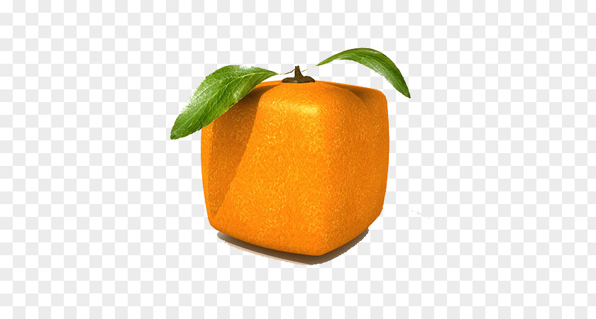 Orange Square Apple Fruit Wallpaper PNG