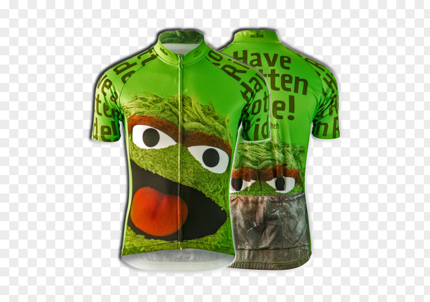 T-shirt Oscar The Grouch Cycling Jersey Cookie Monster PNG