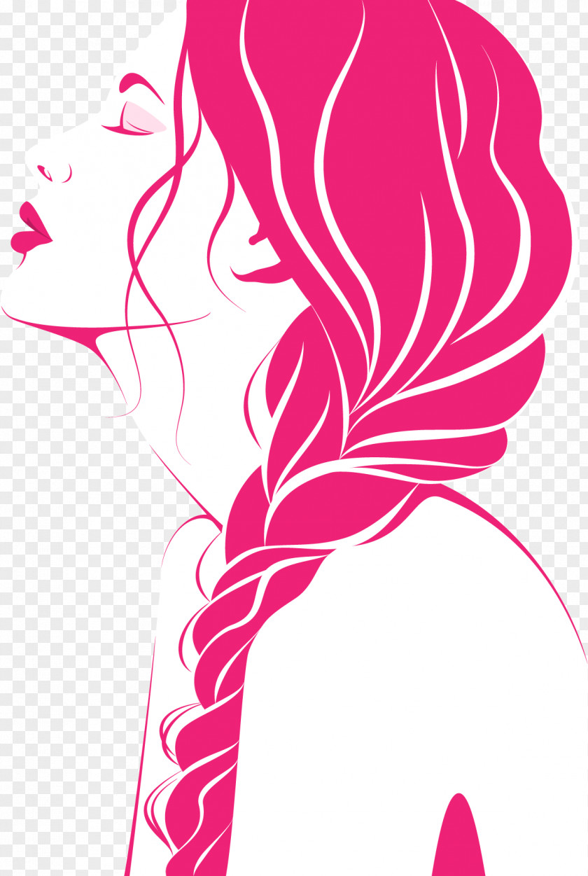 Vector Hand-drawn Aesthetic Avatar Painting Wall Mural PNG