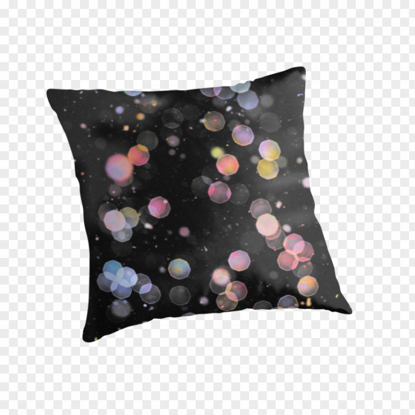 Bubble Bokeh Throw Pillows Cushion PNG