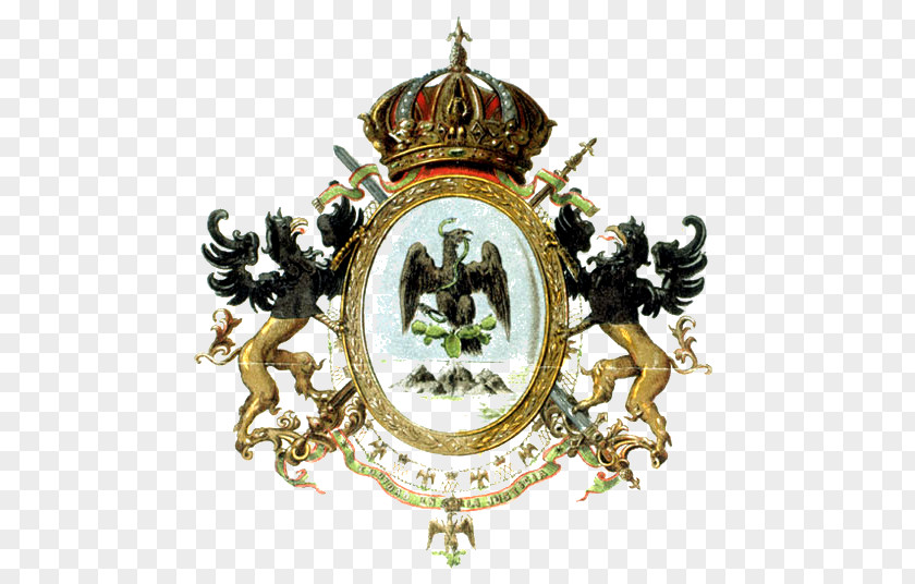 Mongol Second Mexican Empire First Coat Of Arms Mexico Chapultepec Castle PNG