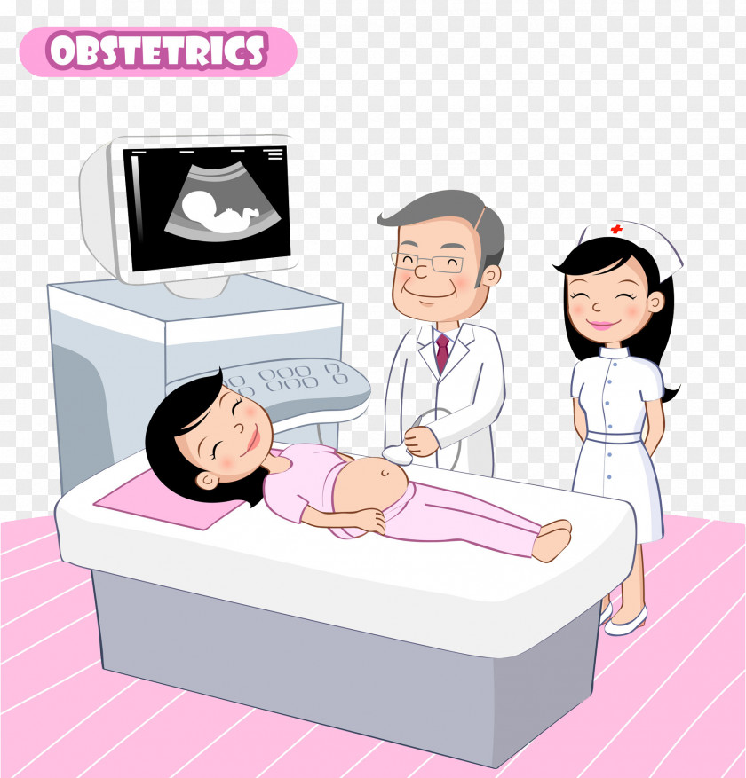 Pregnant Women Who Are Doing B-mode Ultrasound Uterus Pregnancy Ultrasonography Woman PNG