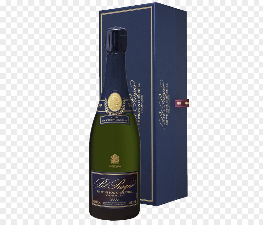 Winston-churchill Champagne Sparkling Wine Pol Roger Cuvée PNG