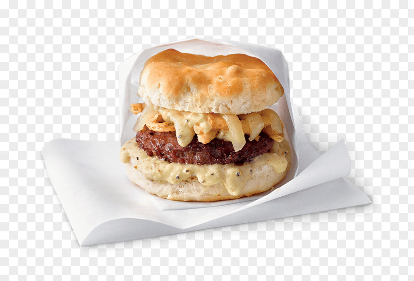 Biscuits And Gravy Breakfast Sandwich Cheeseburger Buffalo Burger Hamburger Slider PNG