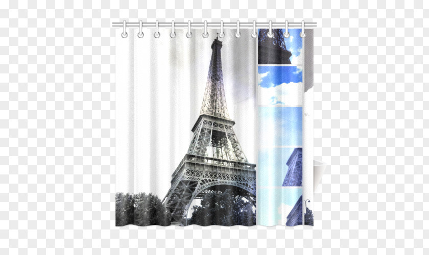Eiffel Tower Window Curtain PNG
