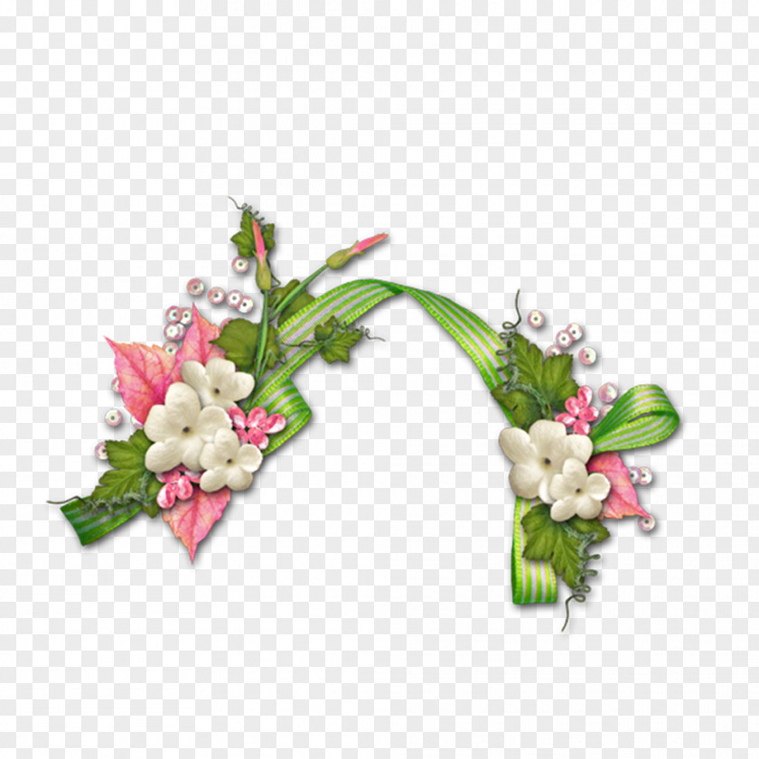 Floral Watercolor Border Vector Material Flower Clip Art PNG